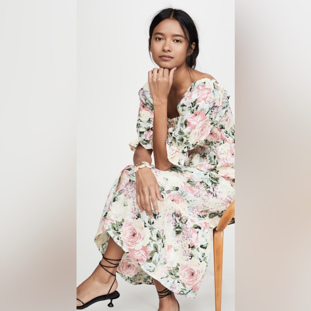 FAITHFULL THE BRAND De Christin Midi Dress Venissa Floral - Picture 13 of 15